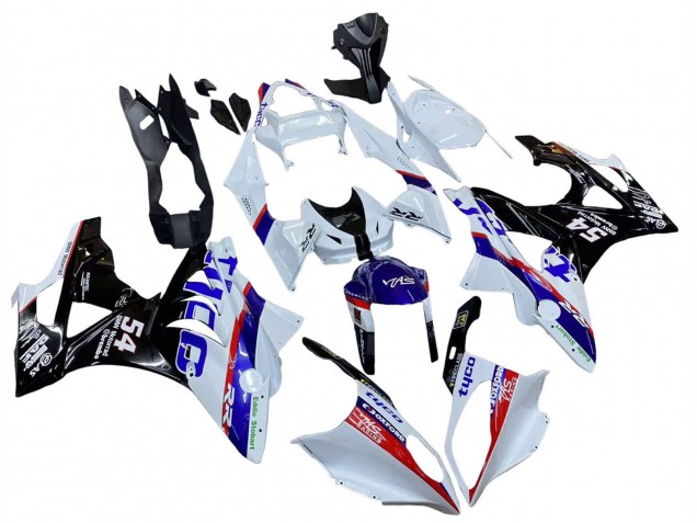 Carenados Moto BMW S1000RR 2009-2014 - Blanco Rojo Azul Negro Tyco Fábrica