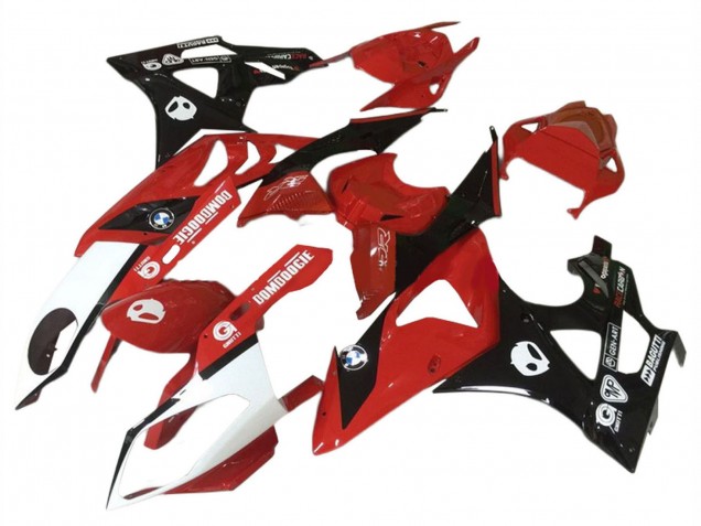 Carenados Moto BMW S1000RR 2009-2014 - Rojo Blanco Negro Brillante Fábrica