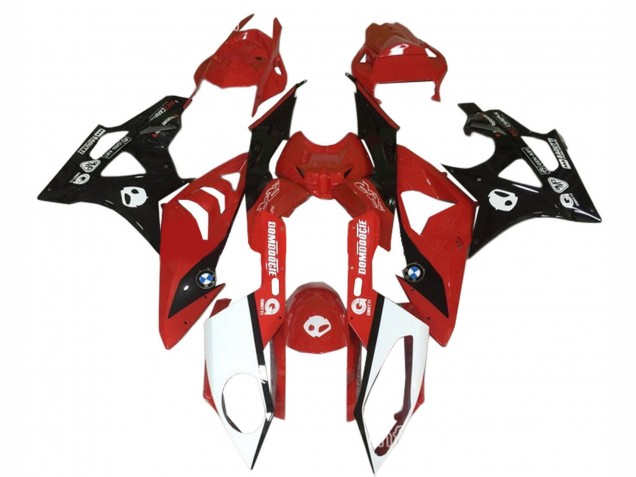 Carenados Moto BMW S1000RR 2009-2014 - Rojo Blanco Negro Brillante Fábrica