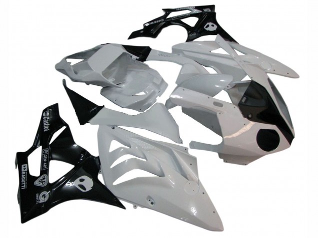 Carenados Moto BMW S1000RR 2009-2014 - Blanco Negro Brillante Fábrica