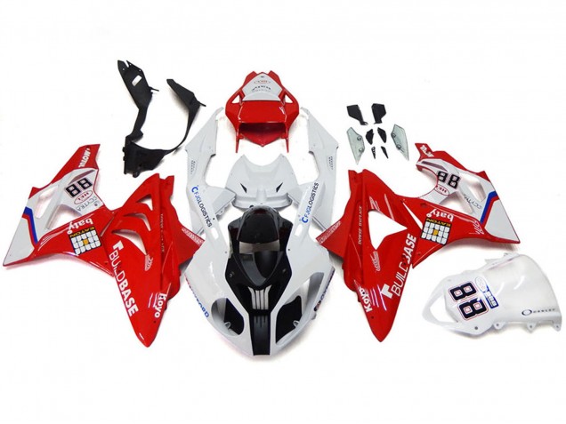Carenados Moto BMW S1000RR 2009-2014 - Blanco Rojo Fábrica