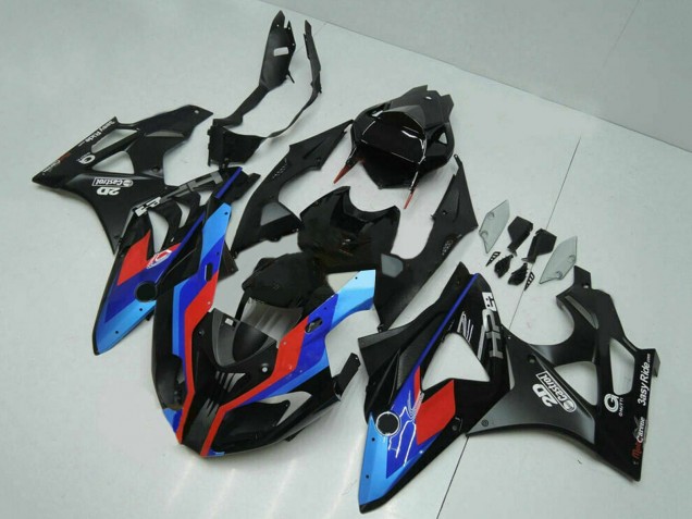 Carenados Moto BMW S1000RR 2009-2014 - Azul Rojo Negro Mate Castrol Fábrica