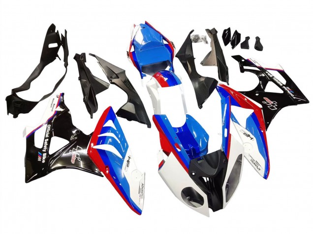 Completo Carenados Moto BMW S1000RR 2009-2014 - Blanco Rojo Azul Negro Brillante Fábrica