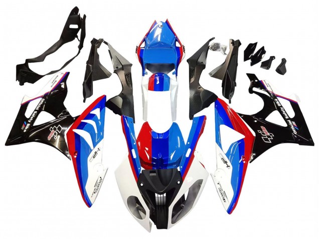 Completo Carenados Moto BMW S1000RR 2009-2014 - Blanco Rojo Azul Negro Brillante Fábrica