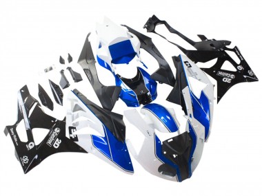 Carenados Moto BMW S1000RR 2009-2014 - Blanco Azul Negro Brillante Castrol Fábrica