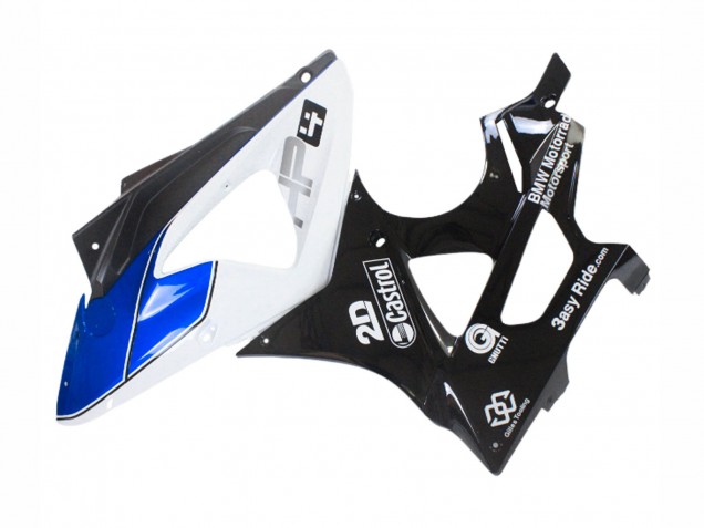 Carenados Moto BMW S1000RR 2009-2014 - Blanco Azul Negro Brillante Castrol Fábrica