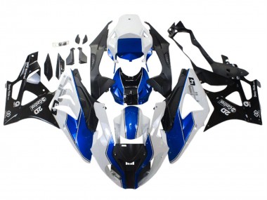 Carenados Moto BMW S1000RR 2009-2014 - Blanco Azul Negro Brillante Castrol Fábrica