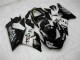 Carenados Moto Kawasaki ZX6R 2005-2006 - Negro Brillante Blanco West Fábrica