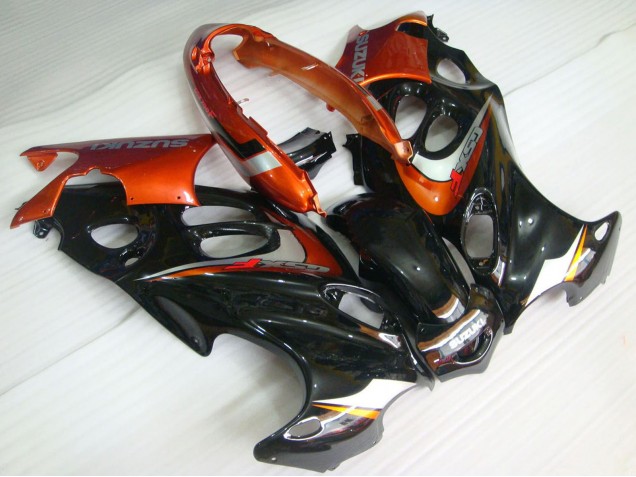 Carenados Moto Suzuki GSX600F/GSX750F 2004-2006 - Negro Brillante Naranja Fábrica