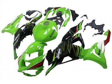 Carenados Moto Kawasaki ZX6R 2023-2025 - Verde Negro Fábrica