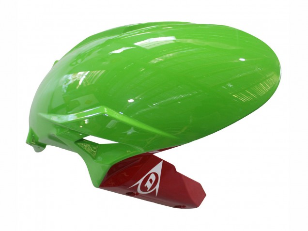 Carenados Moto Kawasaki ZX6R 2023-2025 - Verde Negro Rojo Amarillo Dunlop Fábrica