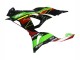 Carenados Moto Kawasaki ZX6R 2023-2025 - Verde Negro Rojo Amarillo Dunlop Fábrica