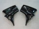 Carenados Moto Honda CBR600RR 2003-2004 - Negro Brillante Rojo Calcomanías Fábrica