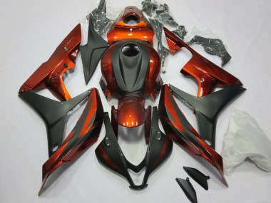 Kits Carenado Moto Honda CBR600RR 2007-2008 - Naranja Negro Mate Fábrica