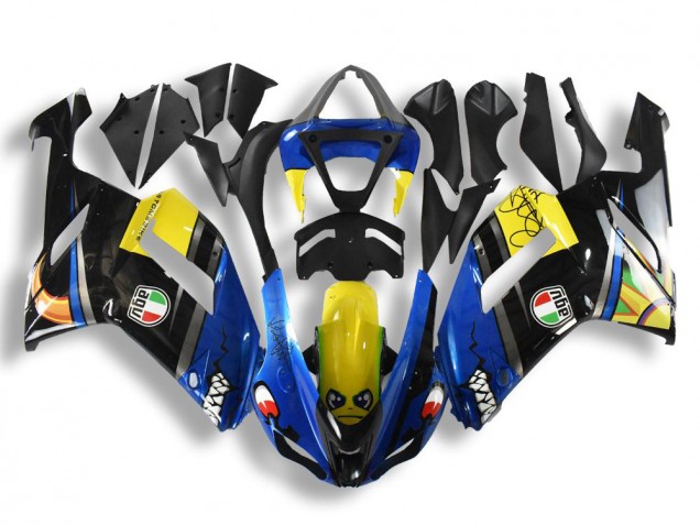 Carenados Moto Kawasaki ZX6R 2007-2008 - Azul Tiburón Fábrica