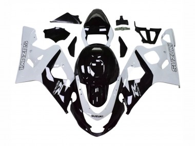 Carenados Moto Suzuki GSXR 600 / GSXR 750 2004-2005 - Blanco Negro Fábrica