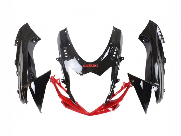 Kits Carenado Moto Suzuki GSXR 600 / GSXR 750 2011-2024 - Rojo Negro Brillante Fábrica