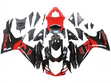 Kits Carenado Moto Suzuki GSXR 600 / GSXR 750 2011-2024 - Rojo Negro Brillante Fábrica