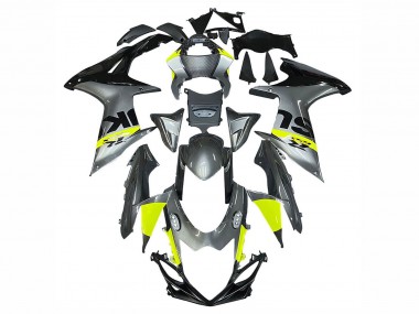 Carenados Moto Suzuki GSXR 600 / GSXR 750 2011-2024 - Plata Amarillo Negro Fábrica