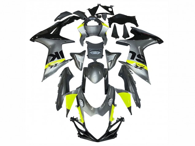 Carenados Moto Suzuki GSXR 600 / GSXR 750 2011-2024 - Plata Amarillo Negro Fábrica