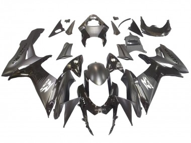 Carenados Moto Suzuki GSXR 600 / GSXR 750 2011-2024 - Negro Mate Negro Brillante Blanco Calcomanía Fábrica