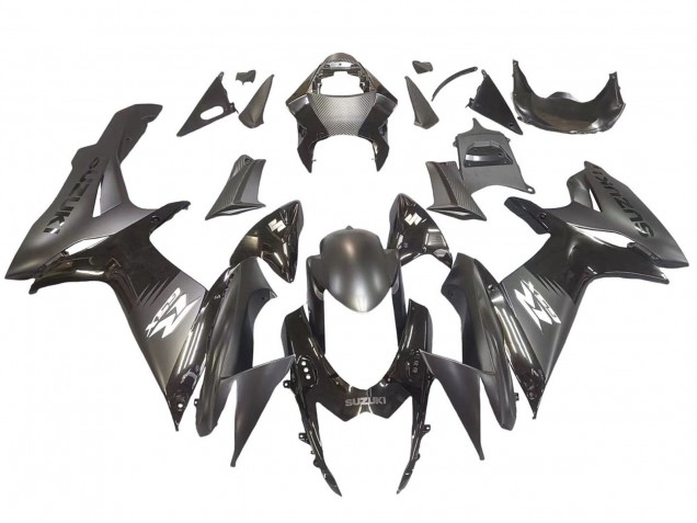 Carenados Moto Suzuki GSXR 600 / GSXR 750 2011-2024 - Negro Mate Negro Brillante Blanco Calcomanía Fábrica