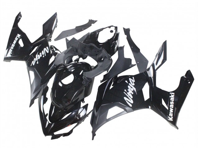 Carenados Moto Kawasaki Ninja 400 2018-2024 - Negro Brillante Negro Mate Blanco Calcomanías Fábrica