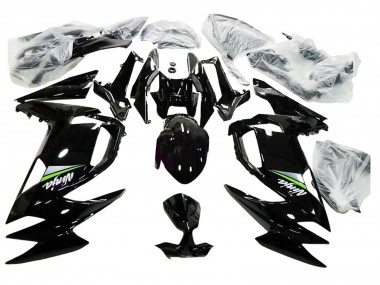 Carenados Moto Kawasaki Ninja 650 EX650 2020-2024 - Negro Brillante Verde Fábrica