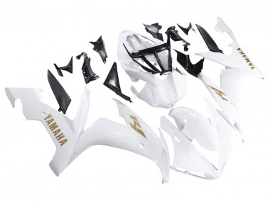 Carenados Moto Yamaha YZF 1000 R1 2004-2006 - Blanco Oro Calcomanías Fábrica