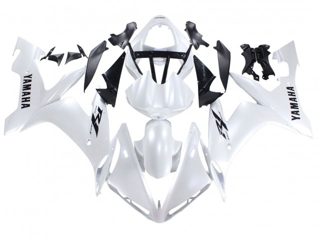 Carenados Moto Yamaha YZF 1000 R1 2004-2006 - Blanco Perla Negro Calcomanías Fábrica