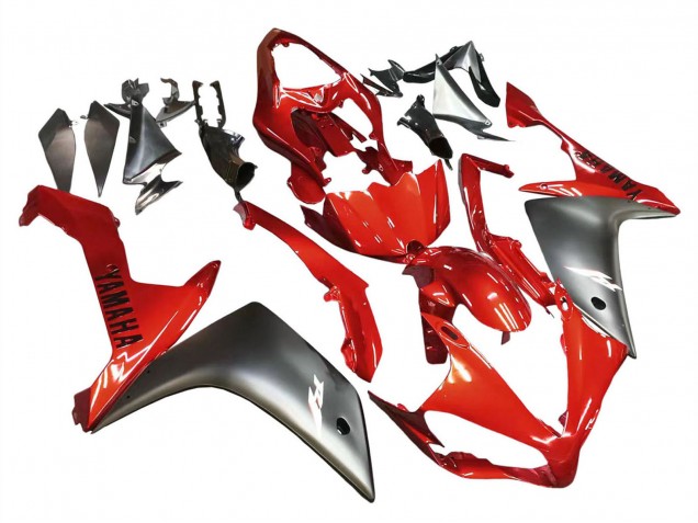 Carenado Moto Yamaha YZF 1000 R1 2007-2008 - Rojo Negro Mate Fábrica