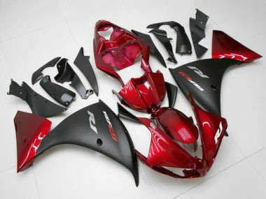 Carenados Moto Yamaha YZF 1000 R1 2009-2011 - Rojo Negro Mate Fábrica