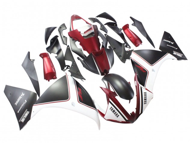 Carenados Moto Yamaha YZF 1000 R1 2009-2011 - Rojo Blanco Negro Mate Fábrica