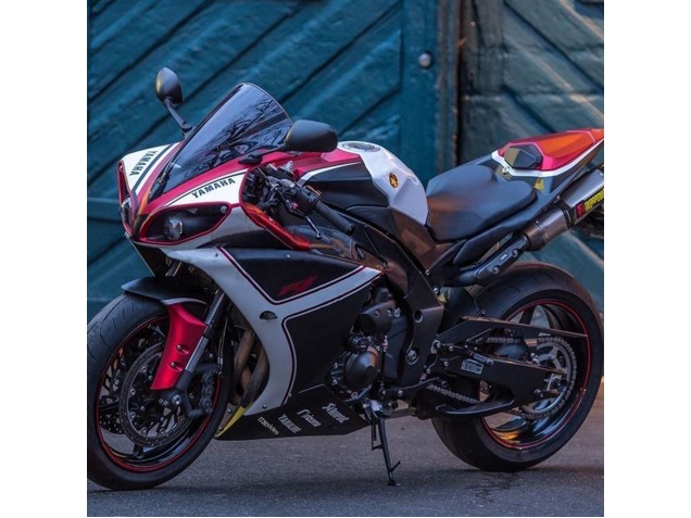 Carenados Moto Yamaha YZF 1000 R1 2009-2011 - Rojo Blanco Negro Mate Fábrica