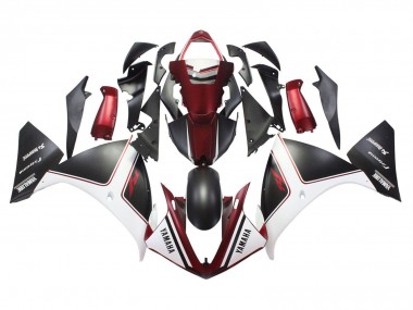 Carenados Moto Yamaha YZF 1000 R1 2009-2011 - Rojo Blanco Negro Mate Fábrica
