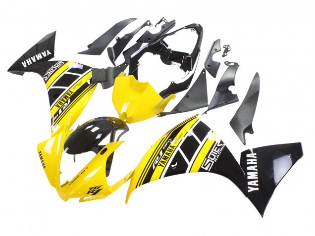 Carenados Moto Yamaha YZF 1000 R1 2012-2014 - Amarillo Blanco Negro Fábrica
