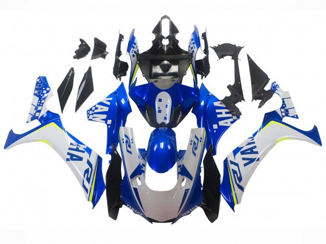 Carenados Moto Yamaha YZF 1000 R1 2020-2025 - Blanco Azul Neon Amarillo Negro Brillante Fábrica