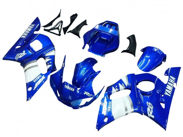 Carenados Moto Yamaha YZF 600 R6 1998-2002 - Azul Blanco Fábrica