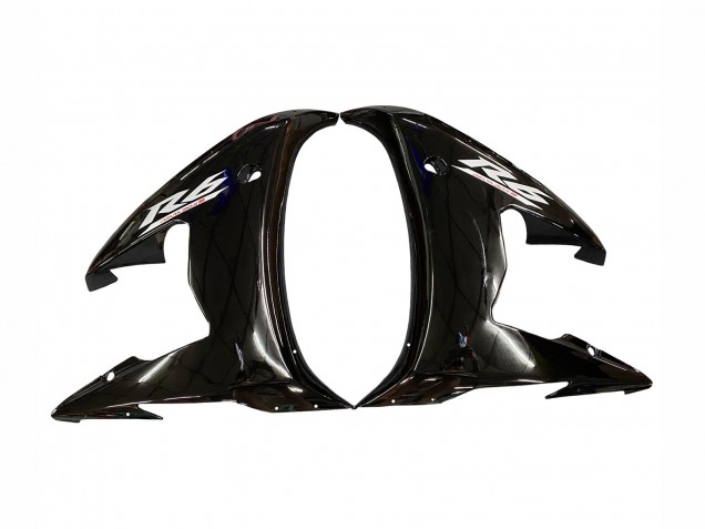 Carenados Moto Yamaha YZF R6 2003-2004 - Negro Brillante Blanco Calcomanías Fábrica