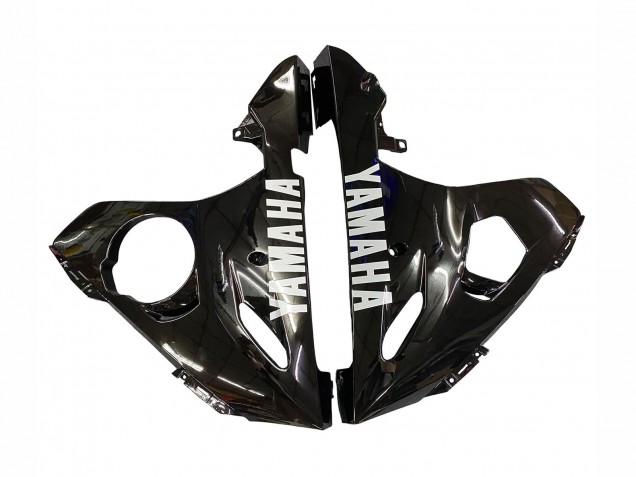 Carenados Moto Yamaha YZF R6 2003-2004 - Negro Brillante Blanco Calcomanías Fábrica