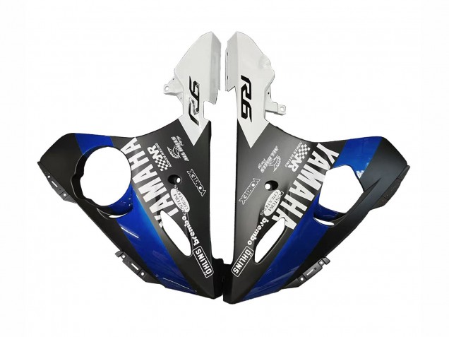 Carenados Moto Yamaha YZF R6 2003-2004 - Azul Blanco Negro Brillante Yamalube Fábrica