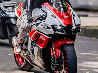 Carenados Moto Kawasaki ZX10R 2021-2025 - Blanco Rojo Negro Fábrica