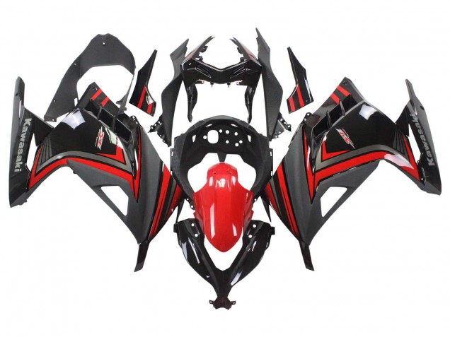 Carenados Moto Kawasaki EX300 2013-2024 - Rojo Negro Fábrica