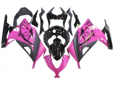 Carenados Moto Kawasaki EX300 2013-2024 - Rosa Negro Fábrica