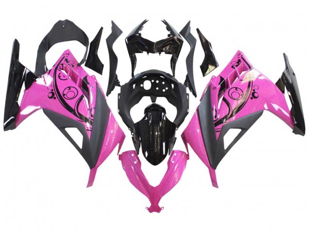 Carenados Moto Kawasaki EX300 2013-2024 - Rosa Negro Fábrica