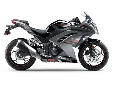 Carenados Moto Kawasaki EX300 2013-2024 - Negro Plata Rojo Fábrica