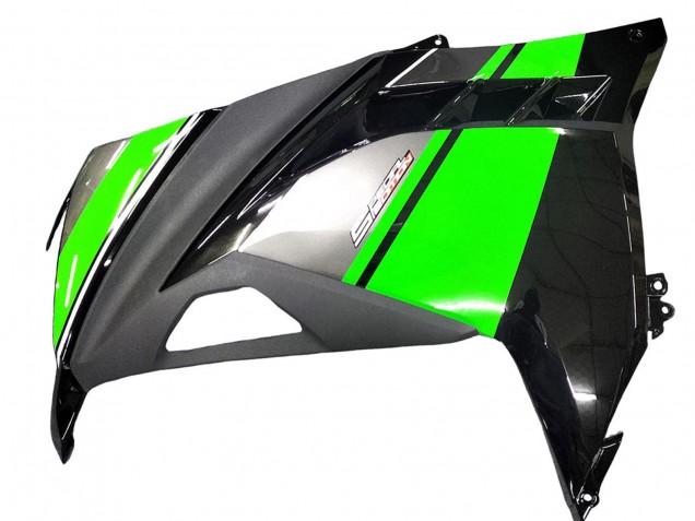 Carenados Moto Kawasaki EX300 2013-2024 - Verde Plata Negro Fábrica