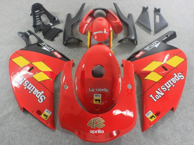 Carenados Moto Aprilia RS125 2000-2005 - Rojo Amarillo Negro Spains No1 Fábrica