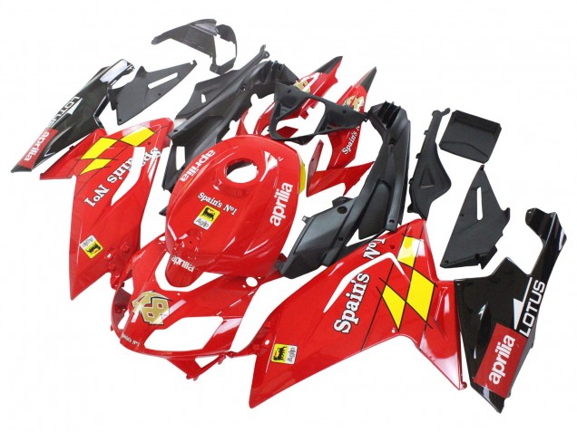 Carenados Moto Aprilia RS125 2006-2011 - Rojo Blanco Amarillo Negro Fábrica