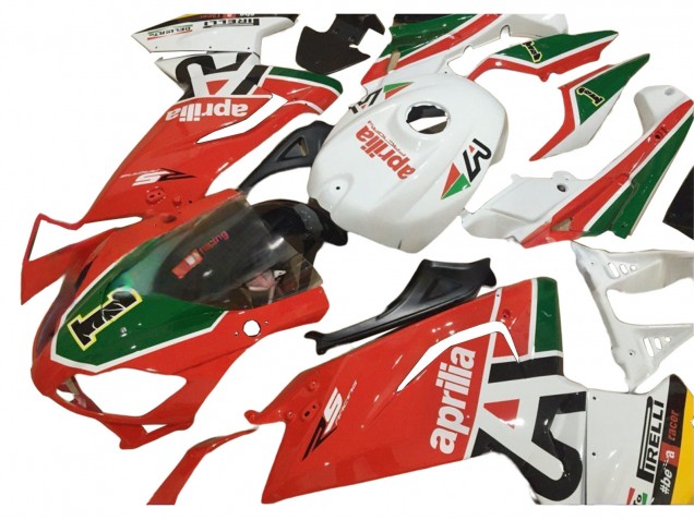 Carenados Moto Aprilia RS125 2006-2011 - Blanco Rojo Verde Fábrica